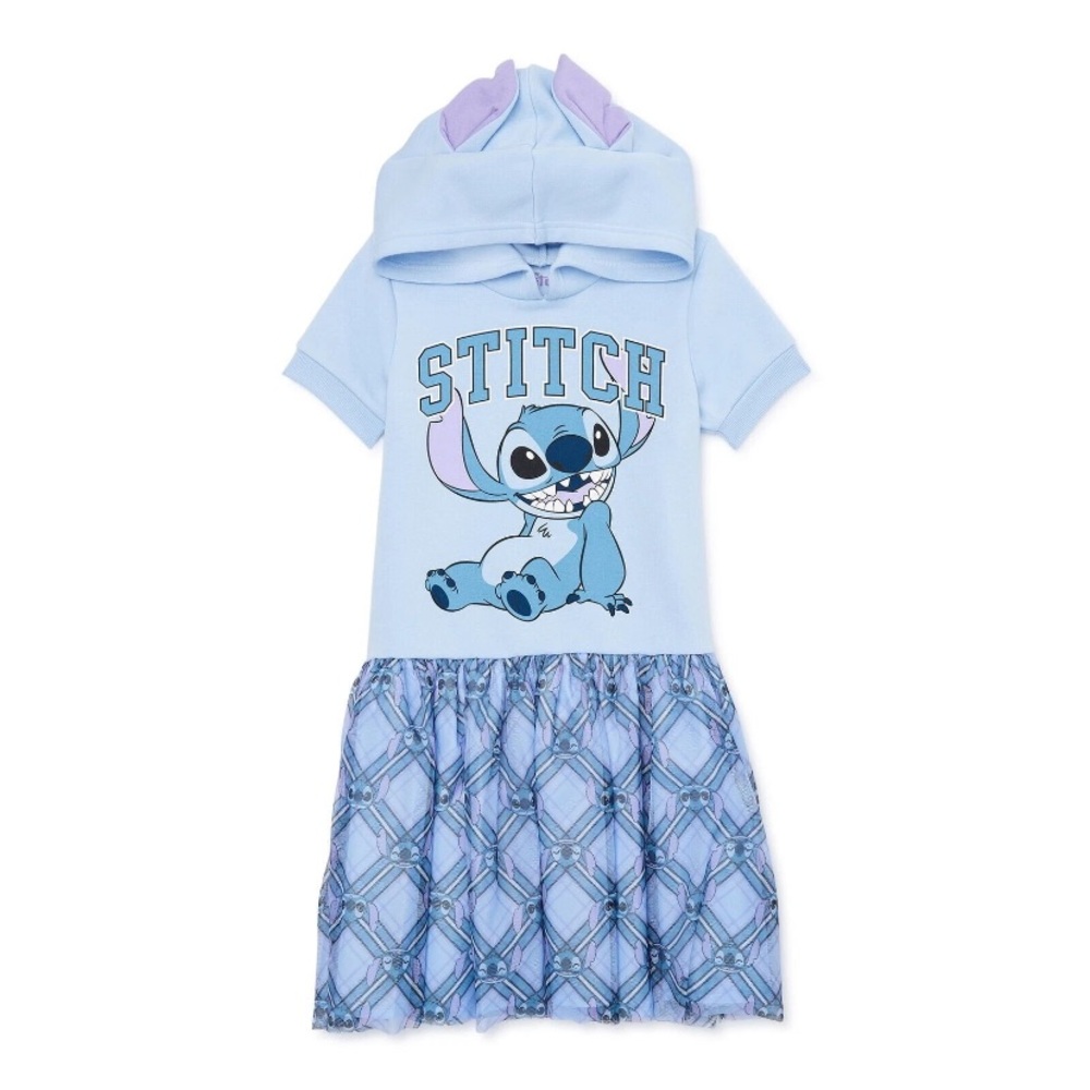 Disney Stitch Light Blue and Lavender Casual DressB1
